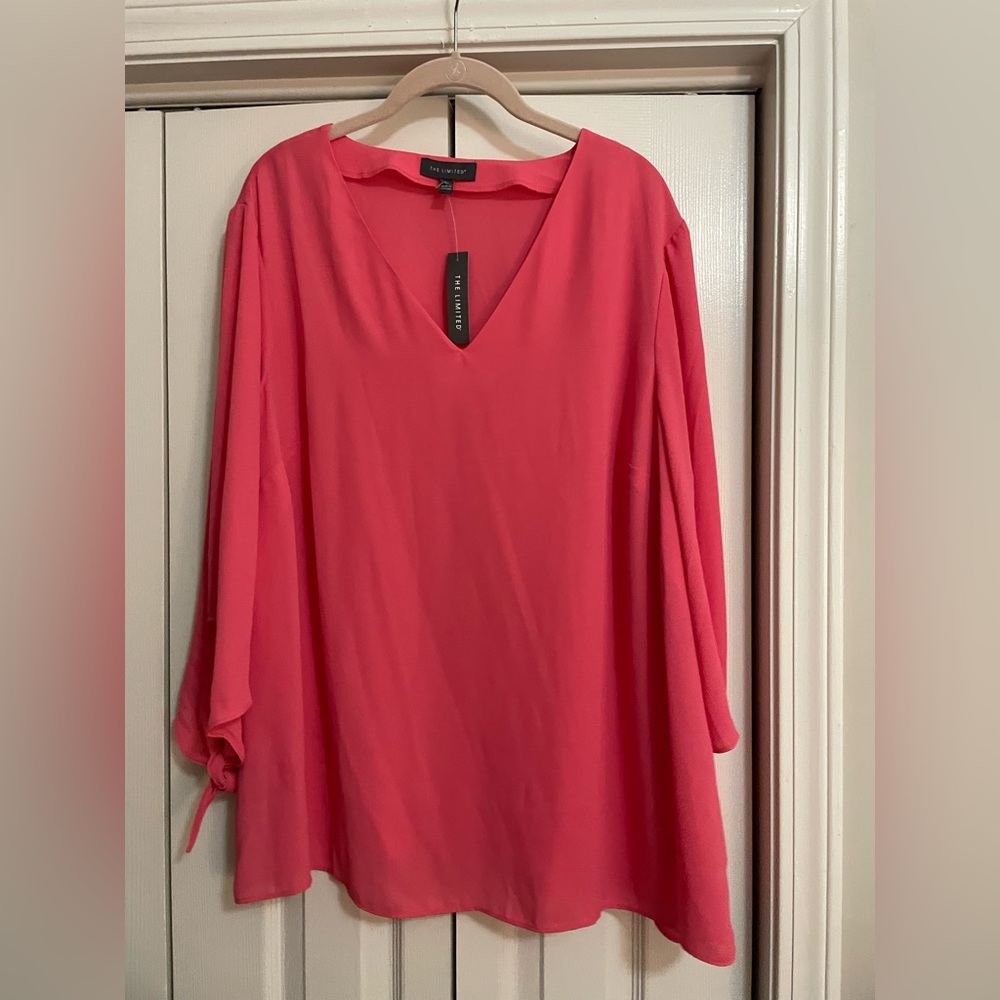 The Limited Women's Coral V-Neck Blouse